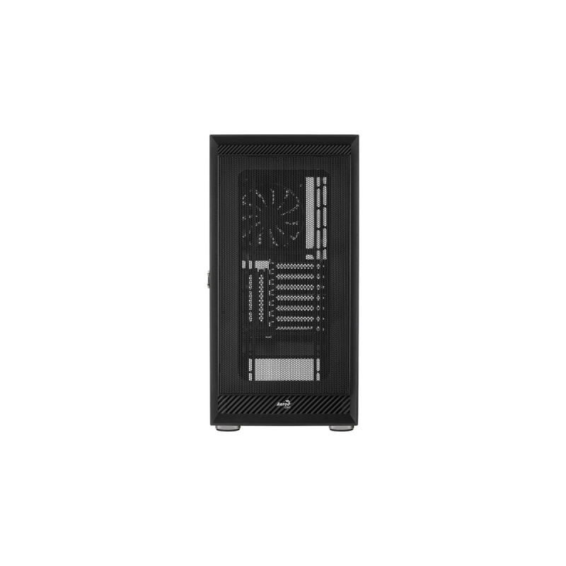 Aerocool Graphite-G-BK-v1, Tower-Gehäuse(schwarz, Seitenteil aus gehärtetem Glas)