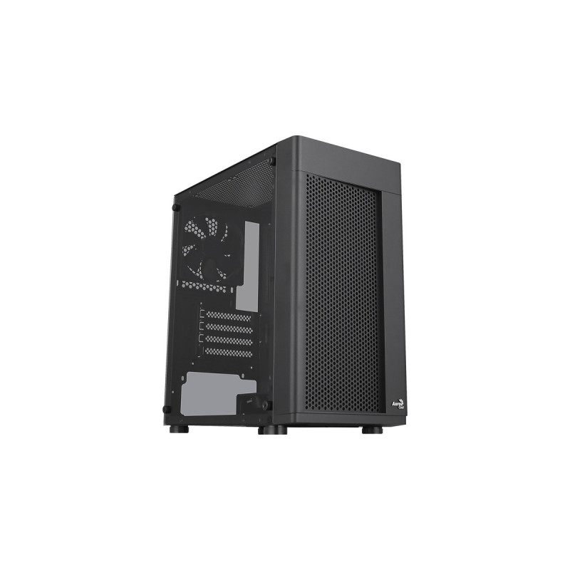 Aerocool Hexform G-BK-v1, Tower-Gehäuse(schwarz, Tempered Glass)