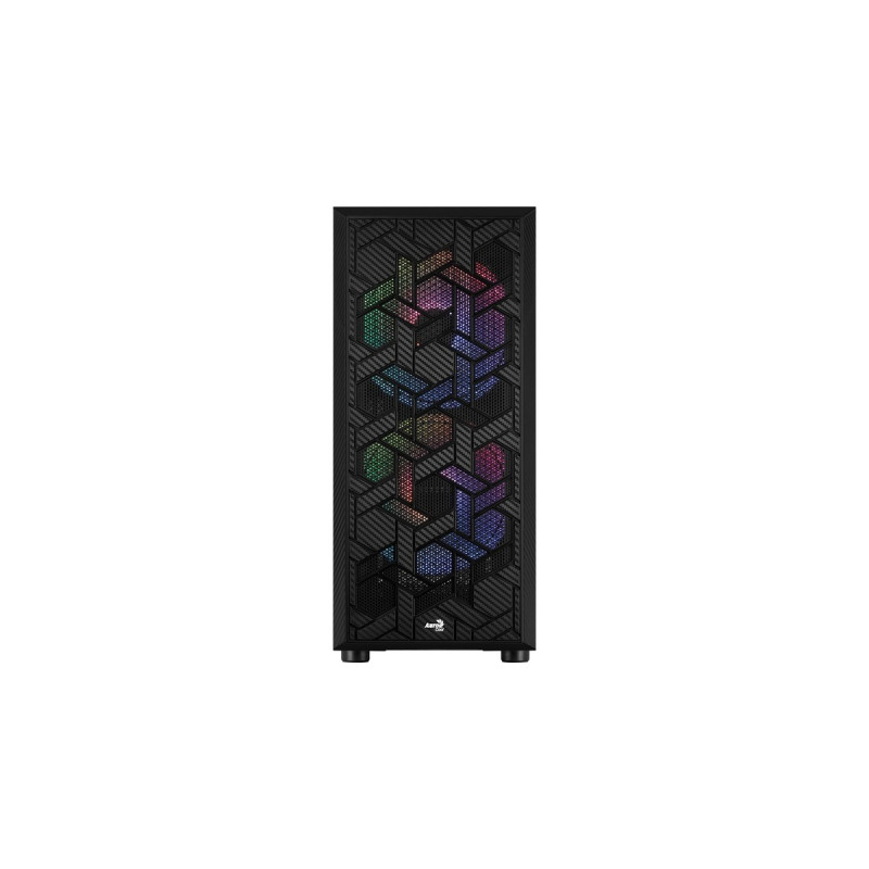 Aerocool Hive ARGB v1, Tower-Gehäuse(schwarz, Tempered Glass)