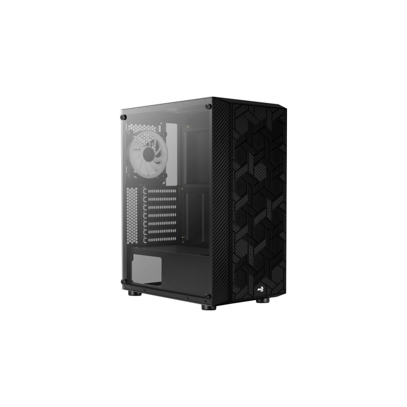Aerocool Hive FRGB v3, Tower-Gehäuse(schwarz, Tempered Glass)