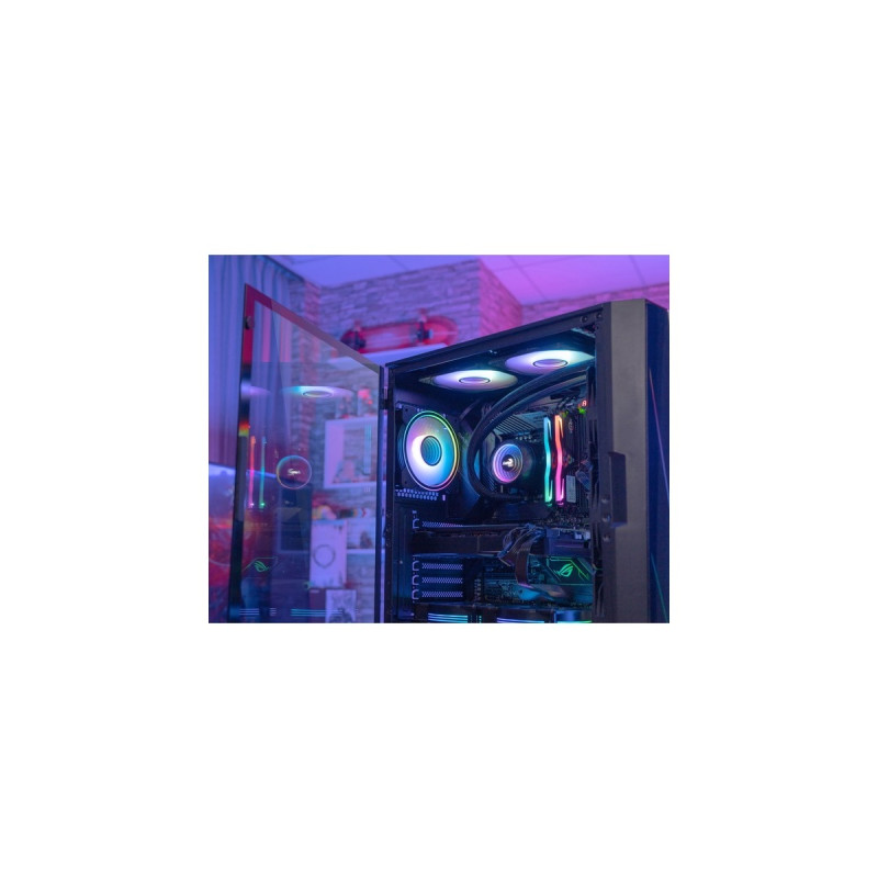 Aerocool Mirage-G-BK-v1, Tower-Gehäuse(schwarz, Tempered Glass)