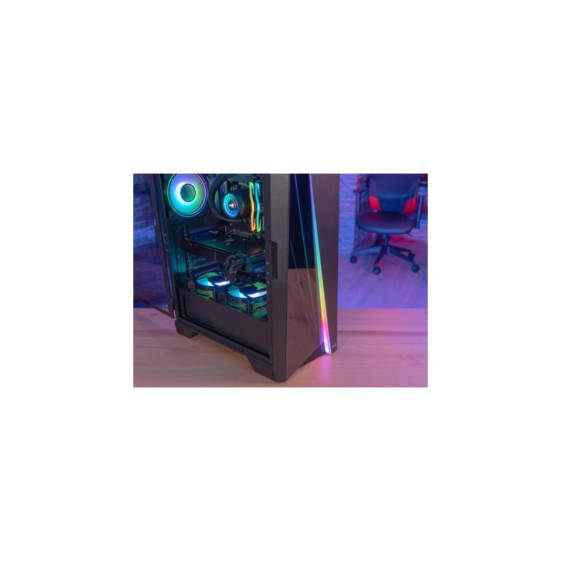 Aerocool Mirage-G-BK-v1, Tower-Gehäuse(schwarz, Tempered Glass)