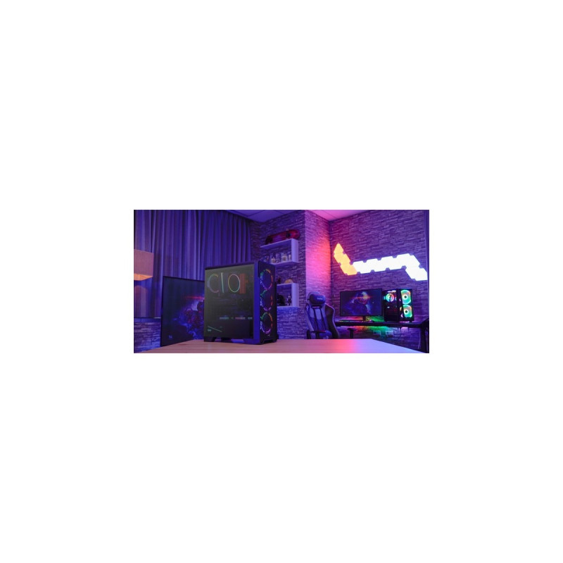 Aerocool Ore Tempered Glass, Tower-Gehäuse(schwarz, Tempered Glass)