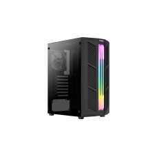 Aerocool Prime v1, Tower-Gehäuse(schwarz, Tempered Glass)