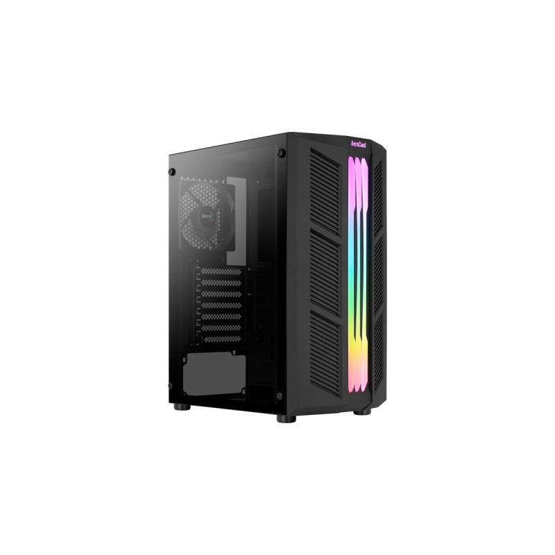 Aerocool Prime v1, Tower-Gehäuse(schwarz, Tempered Glass)