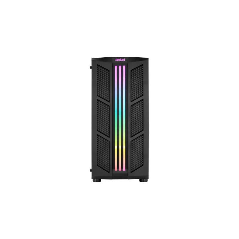 Aerocool Prime v1, Tower-Gehäuse(schwarz, Tempered Glass)