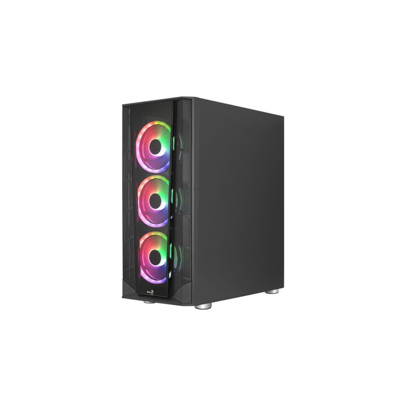 Aerocool Prism ARGB, Tower-Gehäuse(schwarz, Tempered Glass)
