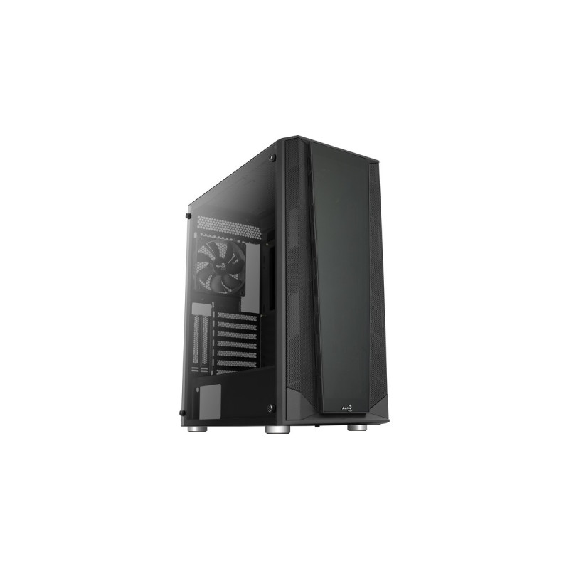 Aerocool Prism v1, Tower-Gehäuse(schwarz, Tempered Glass)