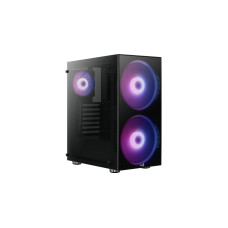 Aerocool Python, Tower-Gehäuse(schwarz, Tempered Glass)