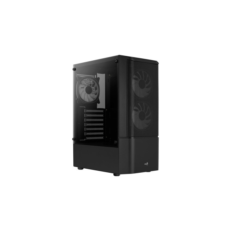 Aerocool Quantum Mesh v2 TG , Tower-Gehäuse(schwarz/grau, Seitenteil aus Tempered Glass)