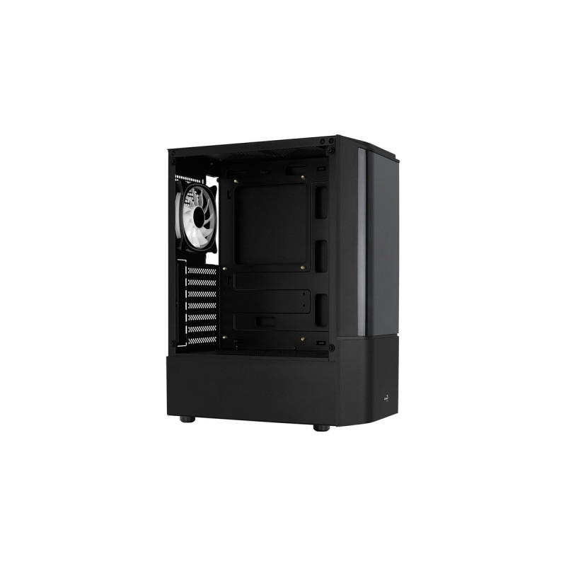 Aerocool Quantum v2 TG, Tower-Gehäuse(schwarz/grau, Front und Seitenteil aus Tempered Glass)