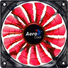 Aerocool Shark Fan 12cm Devil Red Edition, Gehäuselüfter(schwarz/rot, 3-Pin-Anschluss, Retail)