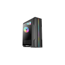 Aerocool Splinter Duo-G-BK-v1, Tower-Gehäuse(schwarz, Tempered Glass)