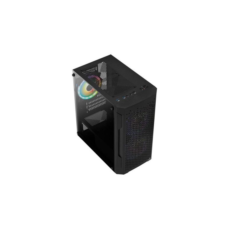 Aerocool Trinity Mini-G-BK-v2, Tower-Gehäuse(schwarz)