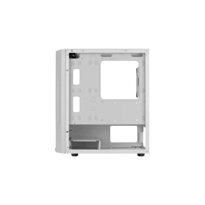 Aerocool Trinity Mini G-WT-v3, Tower-Gehäuse(weiß, Tempered Glass)