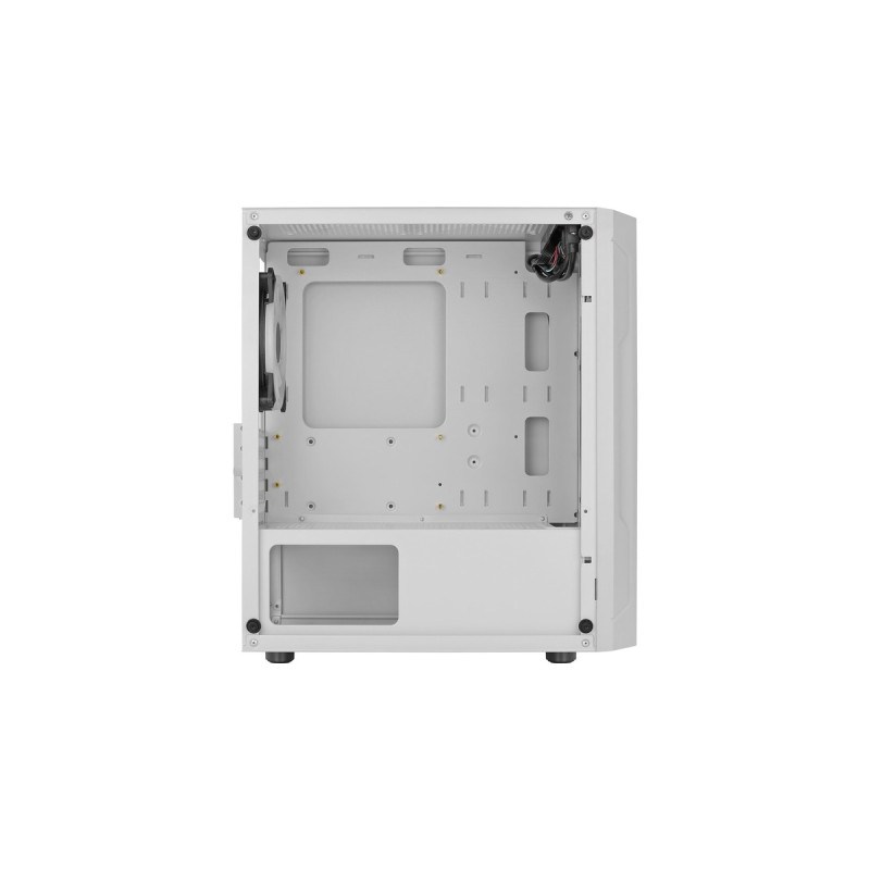 Aerocool Trinity Mini G-WT-v3, Tower-Gehäuse(weiß, Tempered Glass)