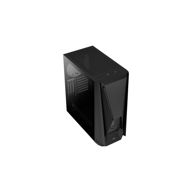 Aerocool Visor, Tower-Gehäuse(schwarz, Tempered Glass)