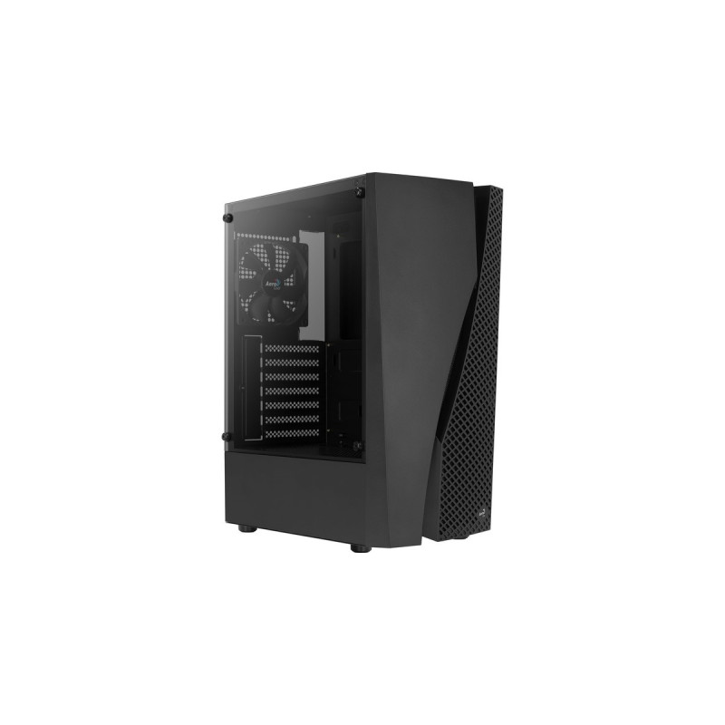 Aerocool Wave-G-BK-v1, Tower-Gehäuse(schwarz, Tempered Glass)