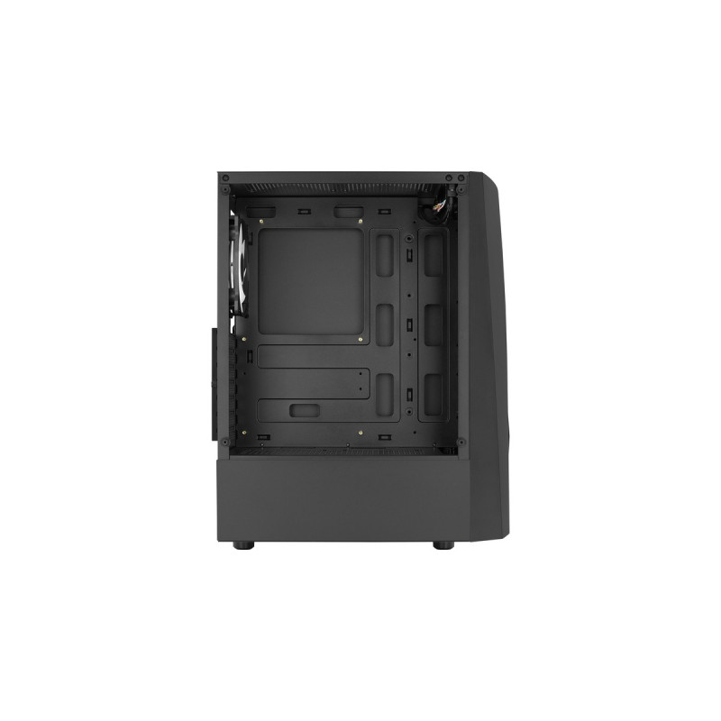 Aerocool Wave-G-BK-v3, Tower-Gehäuse(schwarz, Gehärtetes Glas)