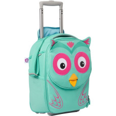 Affenzahn KinderKoffer Eluise Eule, Trolley(türkis/rosa)