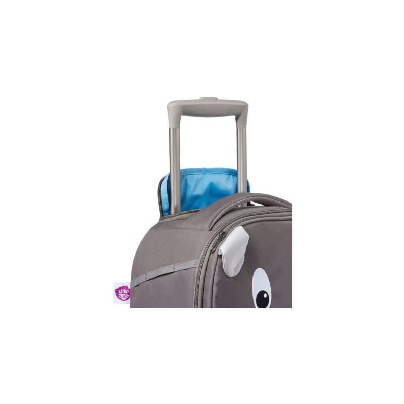 Affenzahn Kinderkoffer Hugo Hund, Trolley(grau)