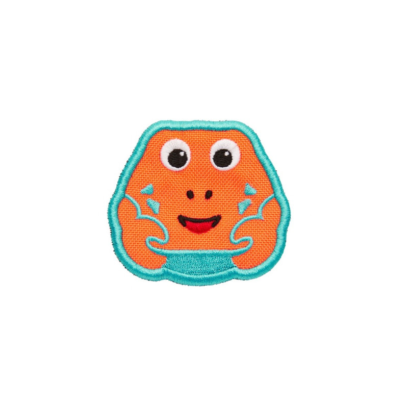 Affenzahn Klett-Badge Krabbe, Patch(orange)