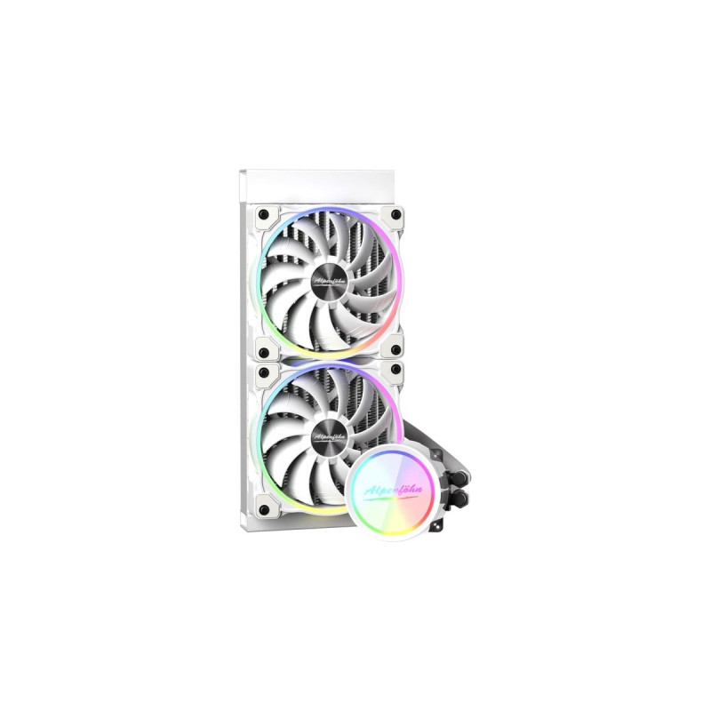 Alpenföhn Gletscherwasser 240 White RGB 240mm, Wasserkühlung(weiß, Outlet)