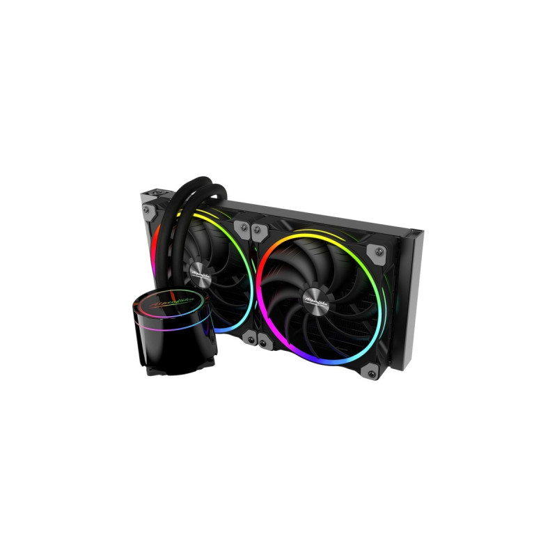 Alpenföhn Gletscherwasser 280 AiO RGB 280mm, Wasserkühlung(schwarz)