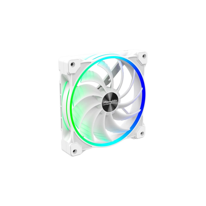 Alpenföhn Wing Boost 3 ARGB White Edition 140x140x25, Gehäuselüfter(weiß, 3er Pack, inkl. Fernbedienung, RF-Empfänger, RGB Splitter, PWM-Splitter)
