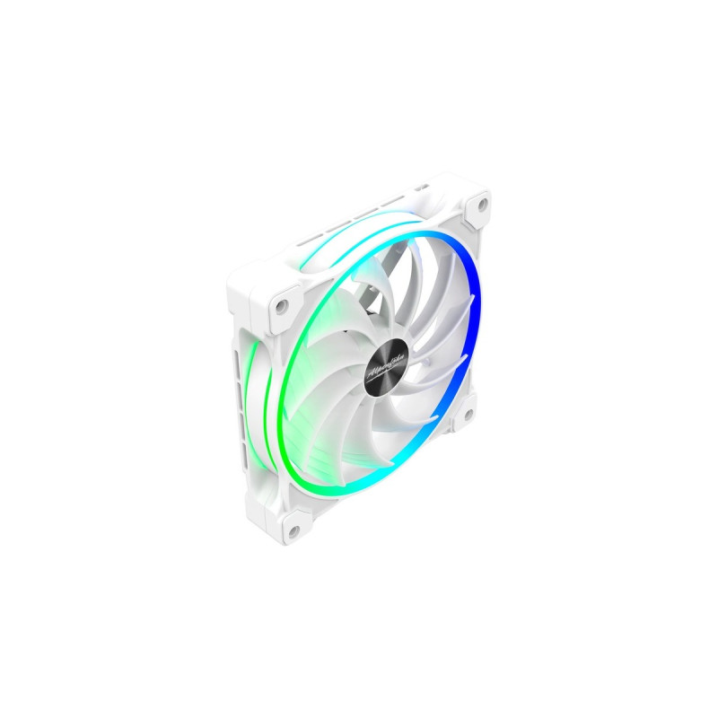 Alpenföhn Wing Boost 3 ARGB White Edition 140x140x25, Gehäuselüfter(weiß, 3er Pack, inkl. Fernbedienung, RF-Empfänger, RGB Splitter, PWM-Splitter)