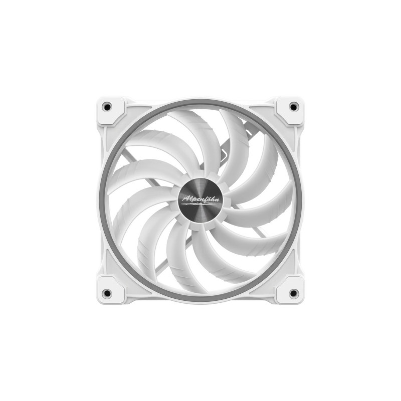 Alpenföhn Wing Boost 3 ARGB White Edition 140x140x25, Gehäuselüfter(weiß, 3er Pack, inkl. Fernbedienung, RF-Empfänger, RGB Splitter, PWM-Splitter)