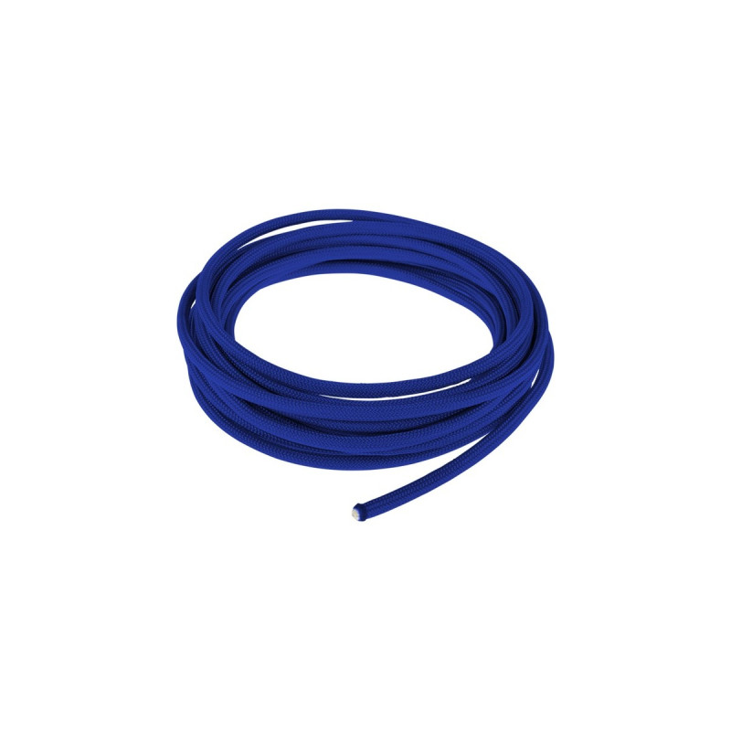 Alphacool AlphaCord Sleeve 4mm - 3,3 Meter, Schutzhülle(blau, Paracord 550 Typ 3)