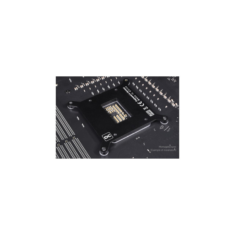 Alphacool Apex Backplate XPX/Eisbaer LGA 1700, Einbau-Kit(schwarz)