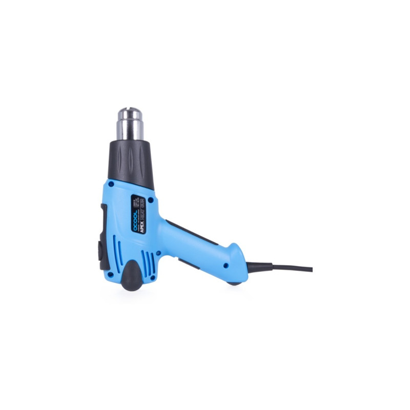 Alphacool Apex Heat Gun mit LCD, Heißluftgebläse(blau/schwarz, 2.000 Watt)