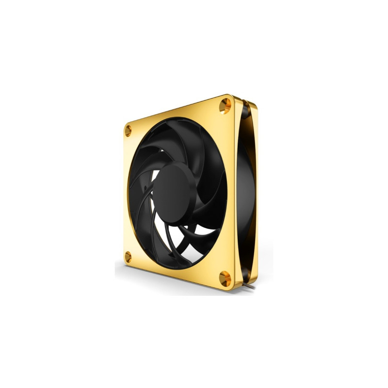 Alphacool Apex Stealth Metal 120mm Lüfter 2000rpm, Gehäuselüfter(gold/schwarz)