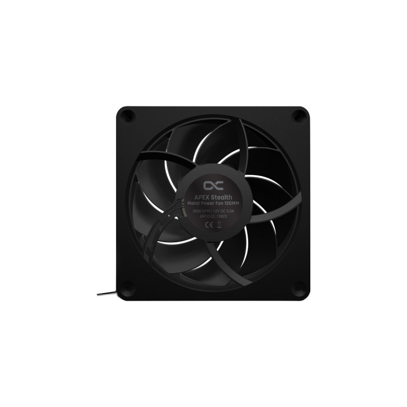Alphacool Apex Stealth Metal Power 120mm Lüfter 3000rpm, Gehäuselüfter(schwarz)