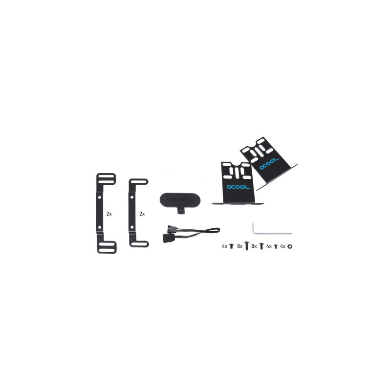 Alphacool Core 100 Aurora Reservoir Acetal/Acryl mit VPP Apex Pumpe(schwarz, Ausgleichsbehälter mit Pumpe)