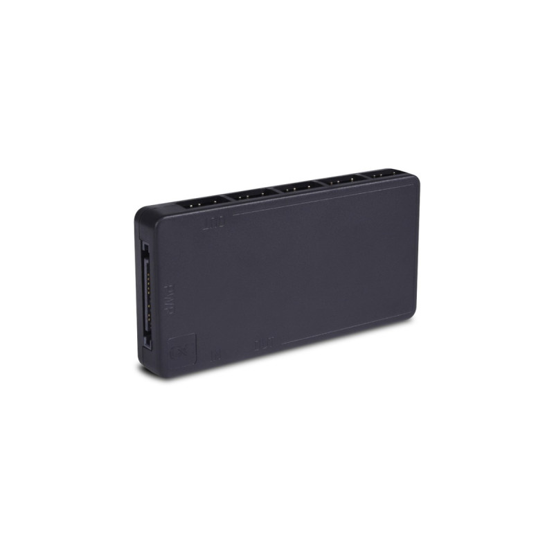 Alphacool Core 11x 3-Pin DRGB Splitter, Lüftersteuerung(schwarz, mit SATA-Stromanschluss)