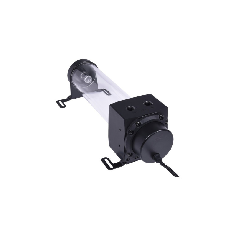 Alphacool Core 200 Aurora Reservoir Acetal/Acryl mit VPP Apex Pumpe(schwarz, Ausgleichsbehälter mit Pumpe)