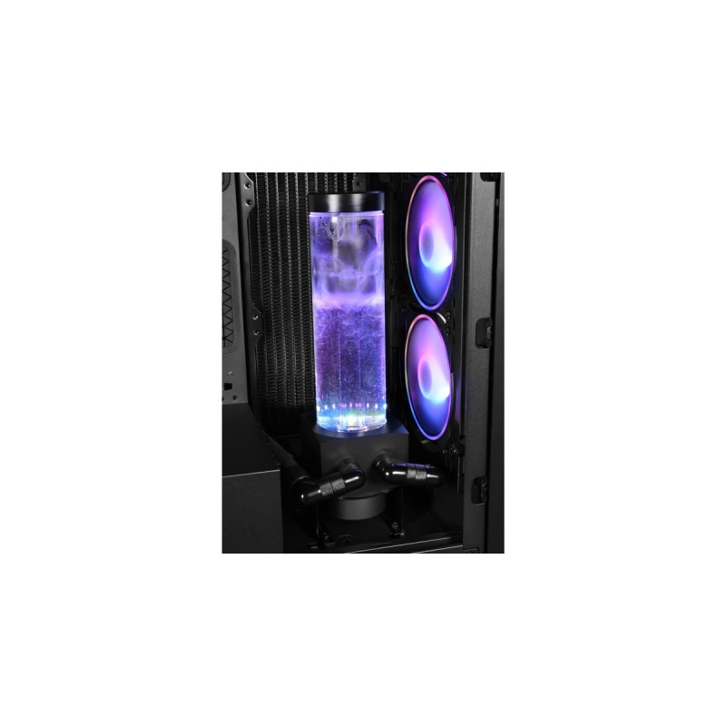 Alphacool Core 200 Aurora Reservoir Acetal/Acryl mit VPP Apex Pumpe(schwarz, Ausgleichsbehälter mit Pumpe)