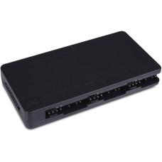 Alphacool Core 6x 4-Pin PWM/DRGB Splitter, Lüftersteuerung(schwarz, mit SATA-Stromanschluss)