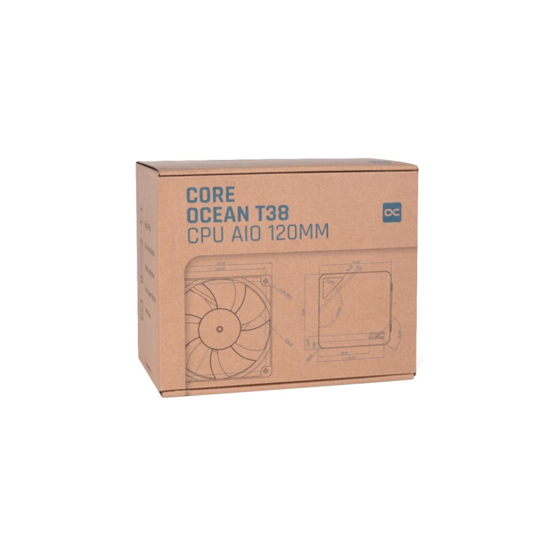 Alphacool Core Ocean T38 AIO 120mm, Wasserkühlung(schwarz)