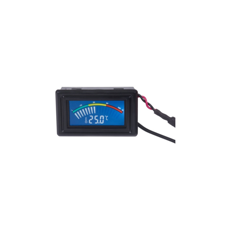 Alphacool Core Temperatursensor G1/4 IG/IG mit C/F Display(schwarz)