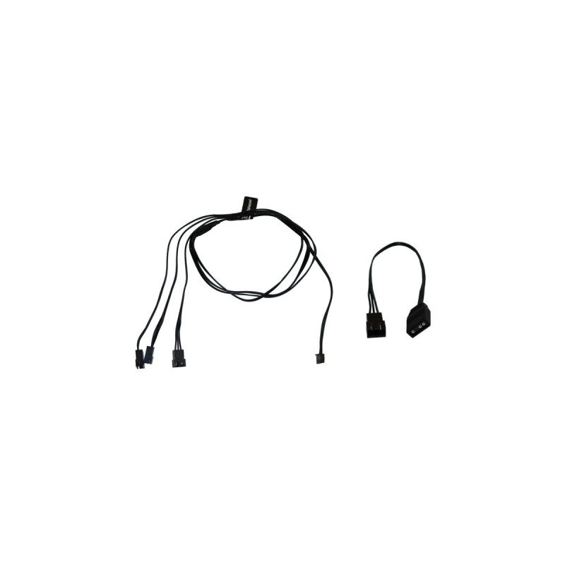 Alphacool Digital RGB LED Y-Kabel 3-fach mit JST Stecker(schwarz, 60cm)