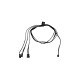 Alphacool Digital RGB LED Y-Kabel 3-fach mit JST Stecker(schwarz, 60cm)
