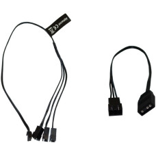 Alphacool Digital RGB LED Y-Kabel 3-fach mit JST Stecker(schwarz, 30cm)