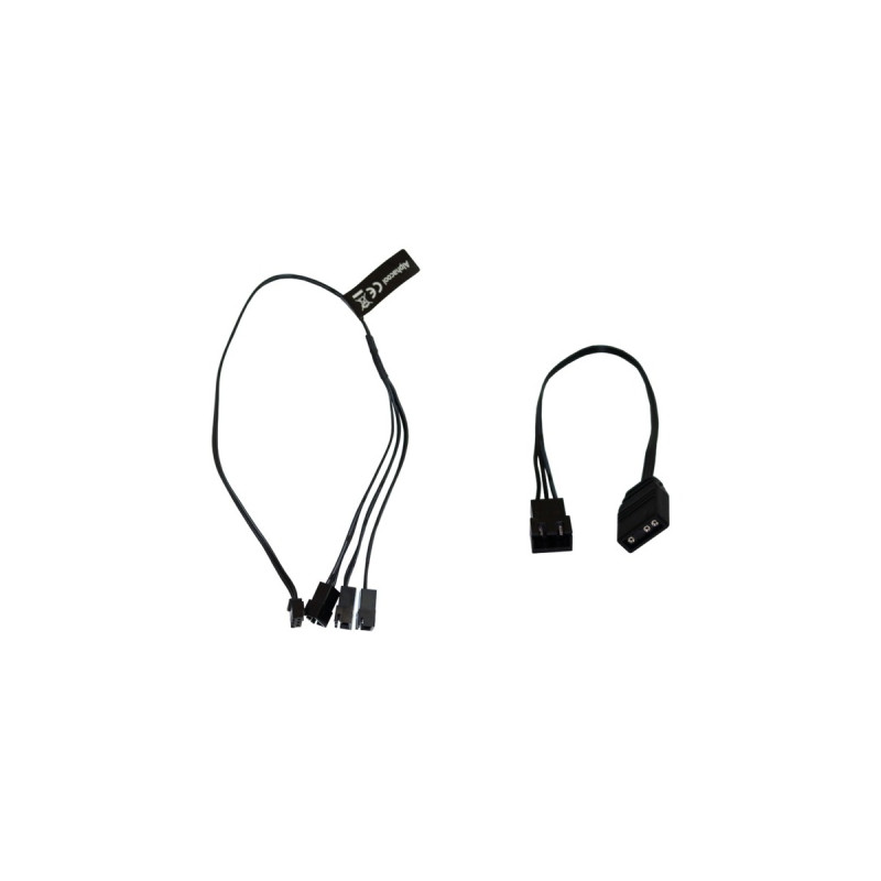 Alphacool Digital RGB LED Y-Kabel 3-fach mit JST Stecker(schwarz, 30cm)