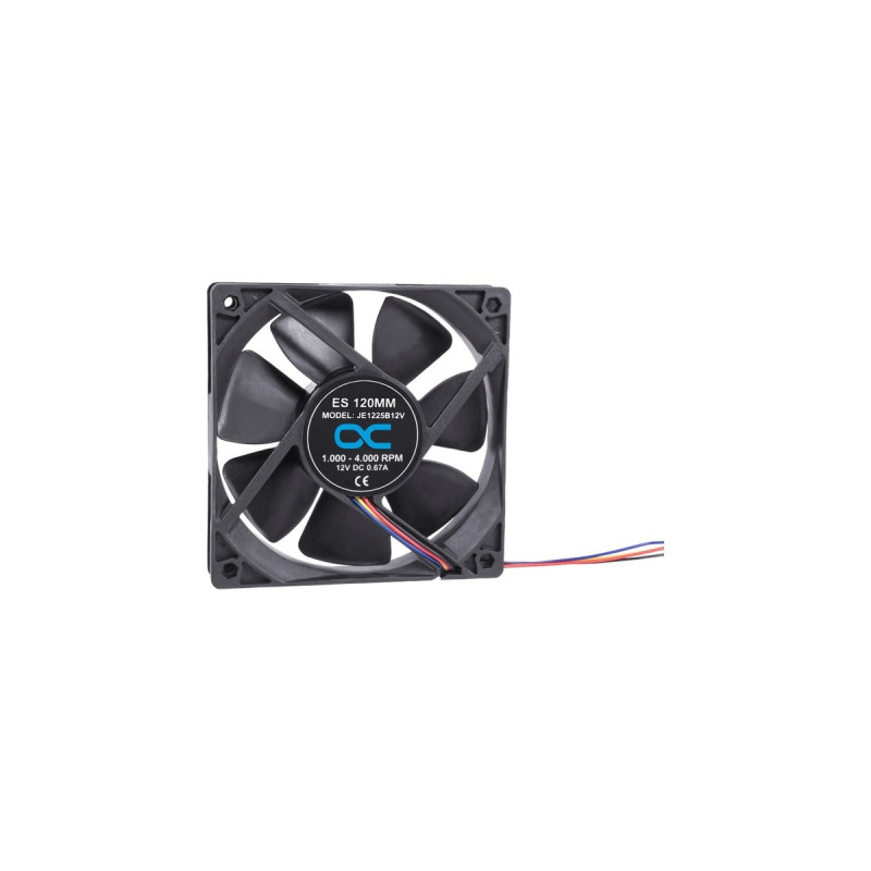 Alphacool ES 120mm 1.000-4.000rpm Fan 120x120x25mm, Gehäuselüfter(schwarz, Two Ball Bearing, PWM)