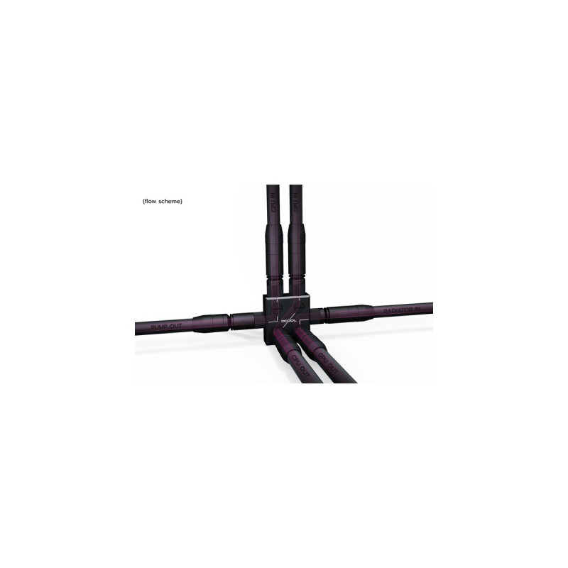 Alphacool ES Distro Plate C2, Verteiler(schwarz)