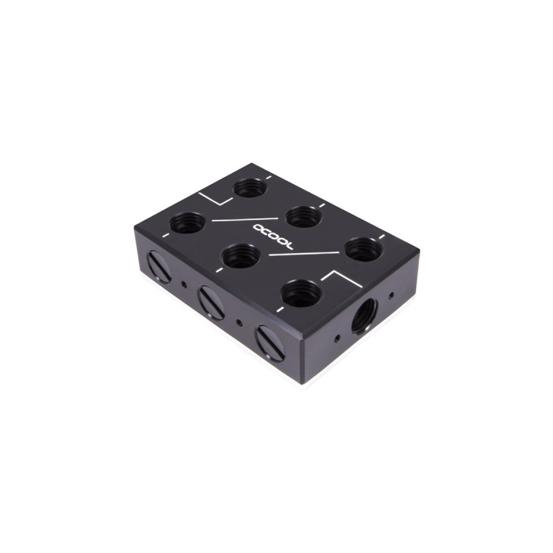 Alphacool ES Distro Plate C3, Verteiler(schwarz)